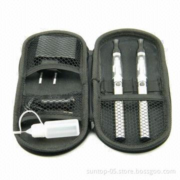 E-cigar with 2.4ml CE9 atomizer ego regular battery 650mah and needle bottle in small zipper case